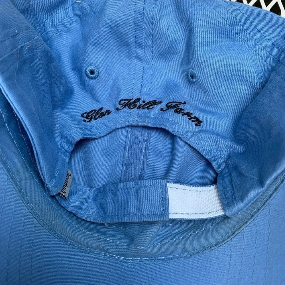 Glen Hill Farm Horse Racing Breeding Hat Baby Blue
